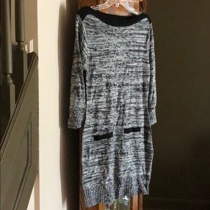 3/4 sleeve sweater dress.